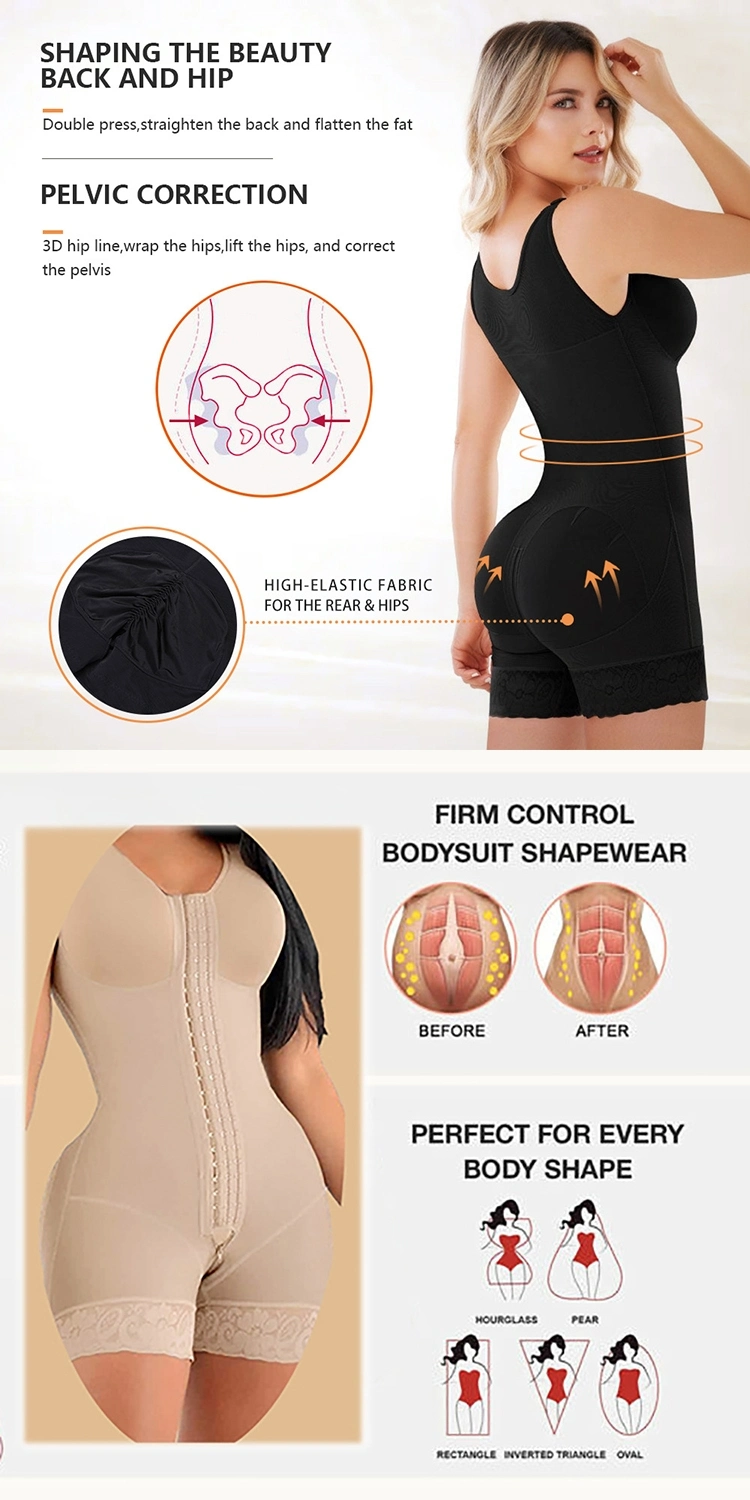 Women Sleeveless V Neck Plus Size Apparel Short Sports Yoga Hasp Closure One Piece Tummy Control Shapewear Active Gym Bodysuit Shapewear