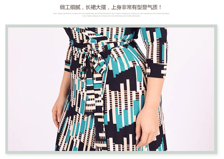 Wholesale Cheap Plus Size Explosive Dress New Arab Print Wrap Skirt Women Dress