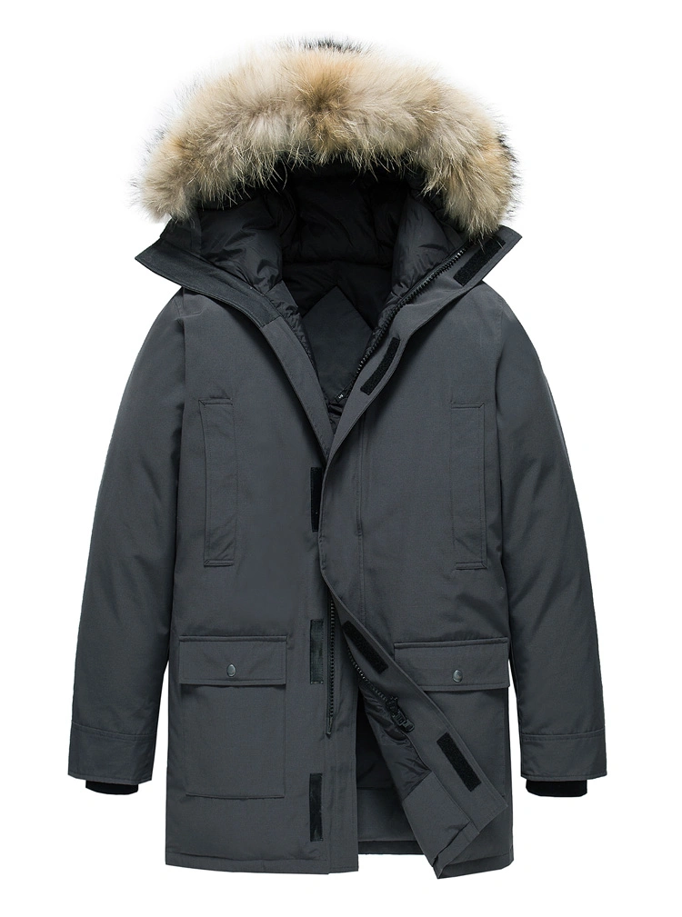 Bechance Men′s Winter Coat Outerwear with Fur Padded Outdoor Jacket